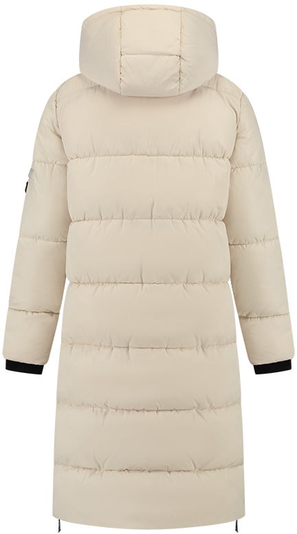 Malelions Malelions Women Signature Long Puffer Jacket Beige