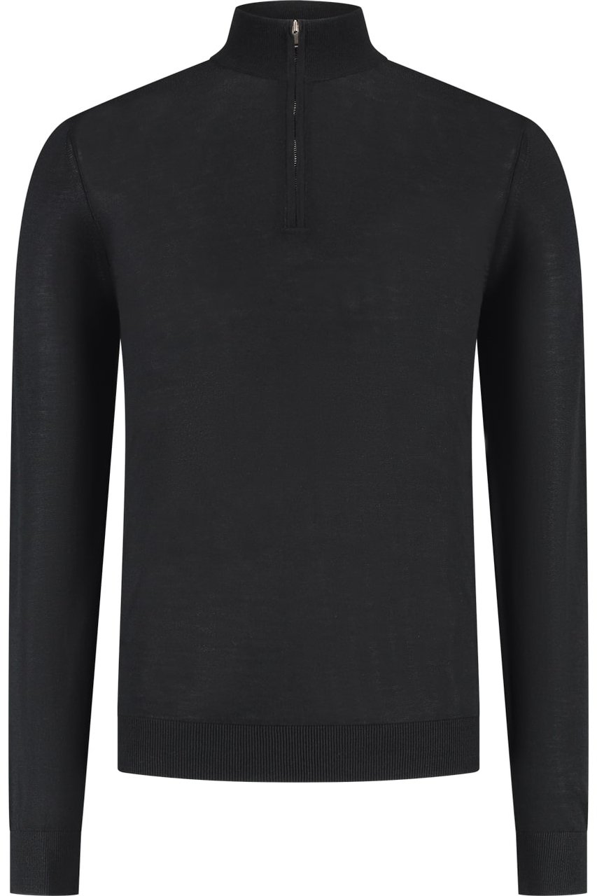 Malelions Premium Malelions Premium Merino Half Zip Zwart