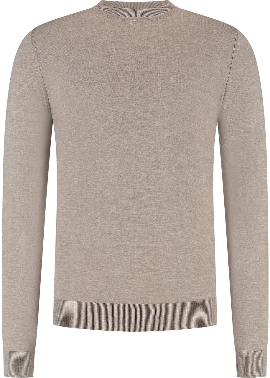 Malelions Premium Malelions Premium Merino Sweater Taupe