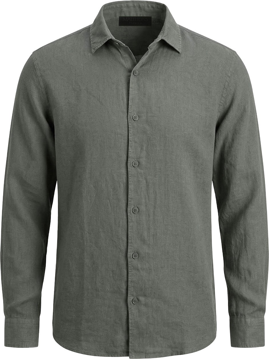 Malelions Premium Malelions Premium Linen Shirt Groen