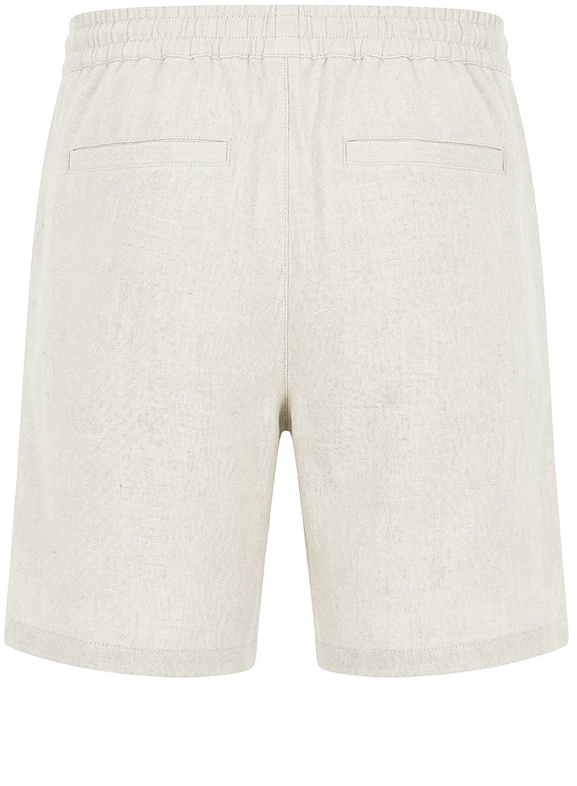 Malelions Premium Linen Shorts Beige