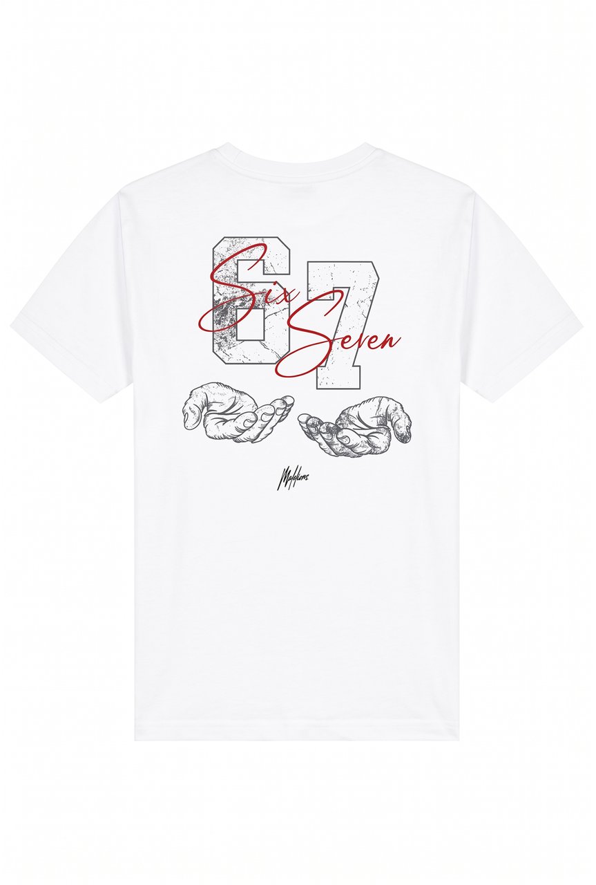 Malelions Malelions Junior Six Seven T-Shirt Wit
