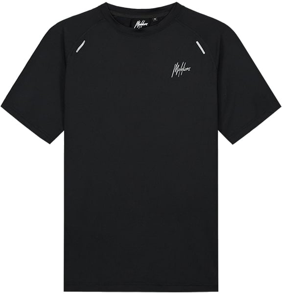 Malelions Malelions Padel Hexagon T-Shirt Zwart