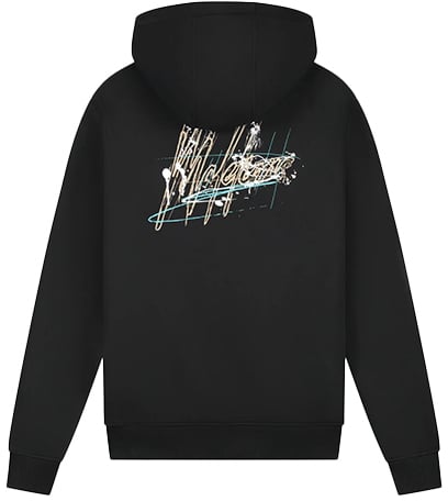 Malelions Malelions Splash Zip Hoodie Zwart
