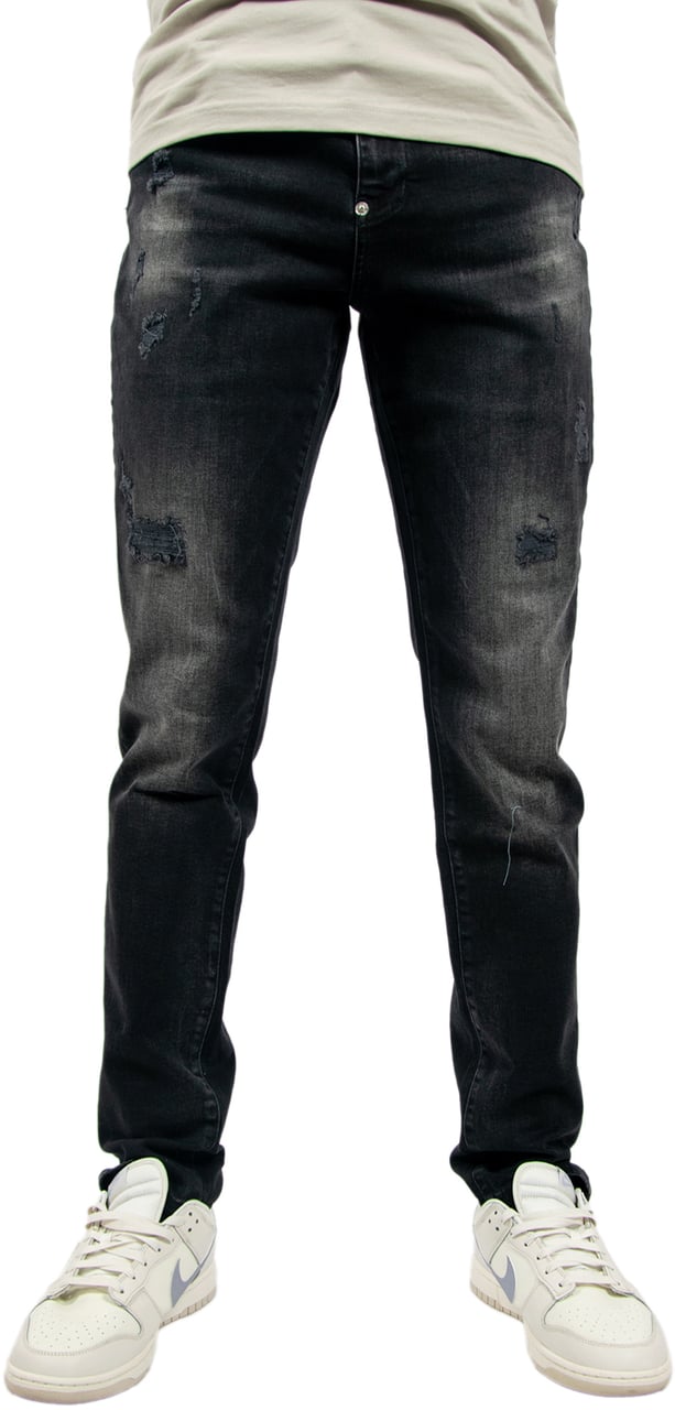 Malelions Tapered Jeans Zwart