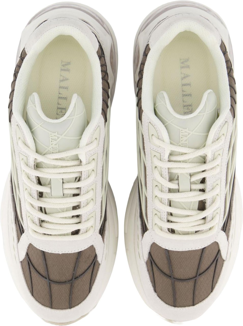 Mallet Heren Neptun Dip Sneaker Wit/Beige Wit