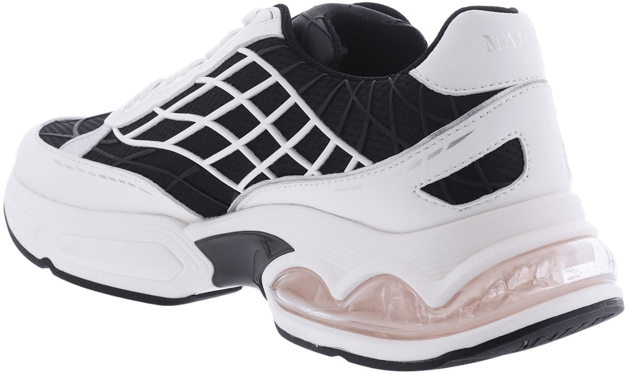 Mallet Heren Neptune Sneaker Wit/Zwart Wit