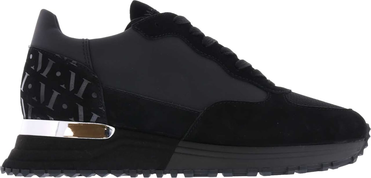 Mallet Footwear Heren Popham Black Pernament sneakers Zwart