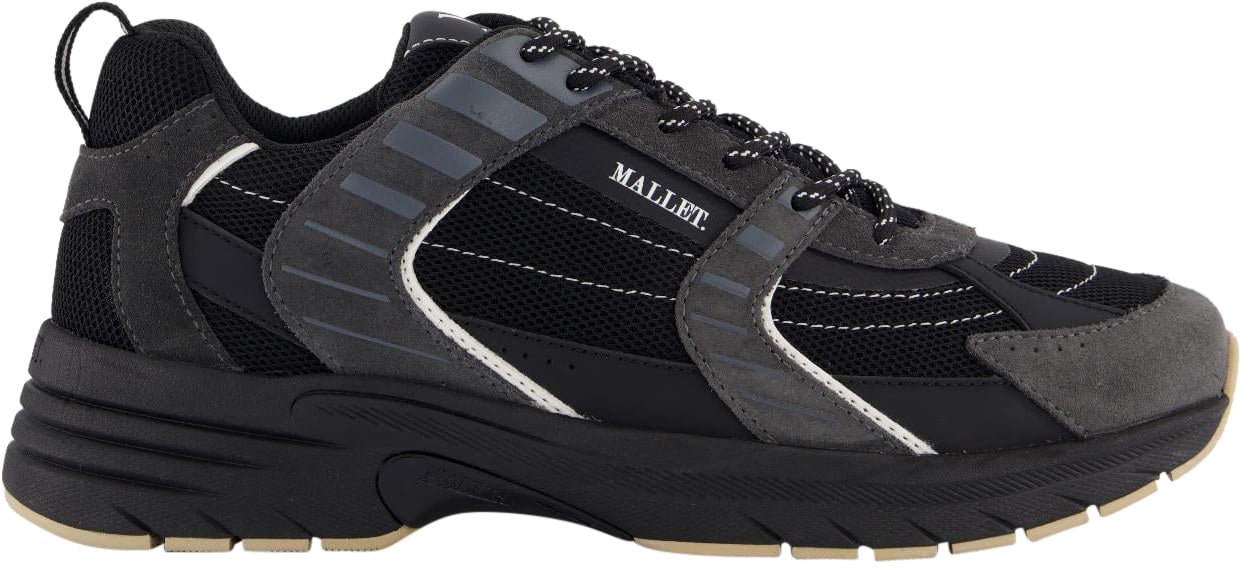 Mallet Heren Holloway Sneaker Zwart Zwart