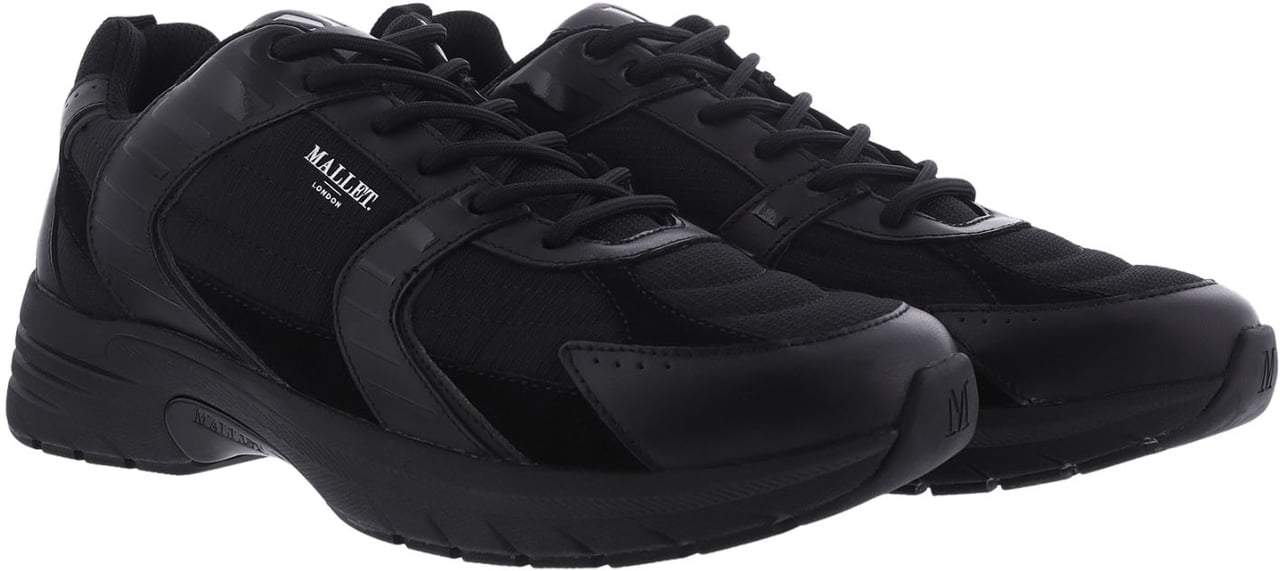 Mallet Heren Holloway Sneaker Zwart Zwart