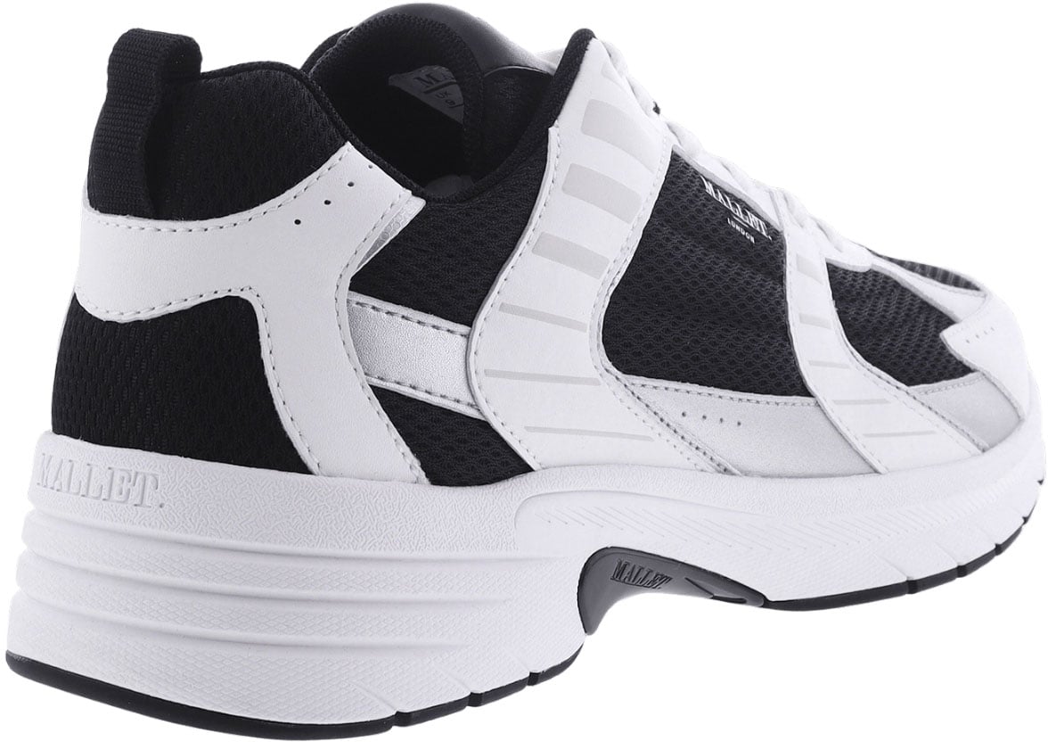 Mallet Heren Holloway SNeaker Wit/Zwart Wit