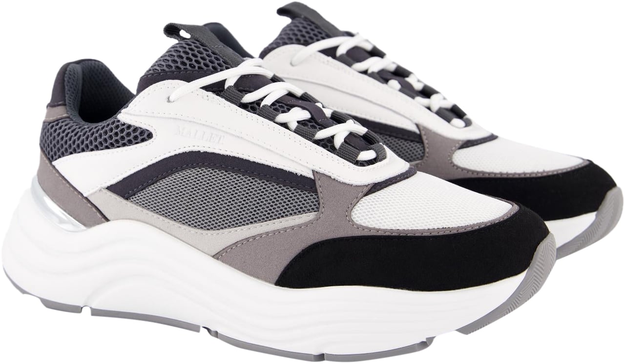 Mallet Heren Cyrus 2.0 Triple Sneaker Wit Wit