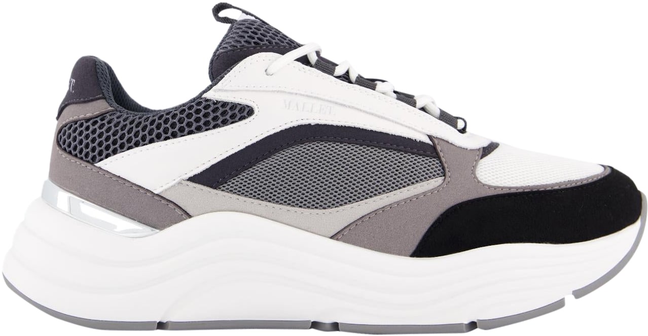 Mallet Heren Cyrus 2.0 Triple Sneaker Wit Wit