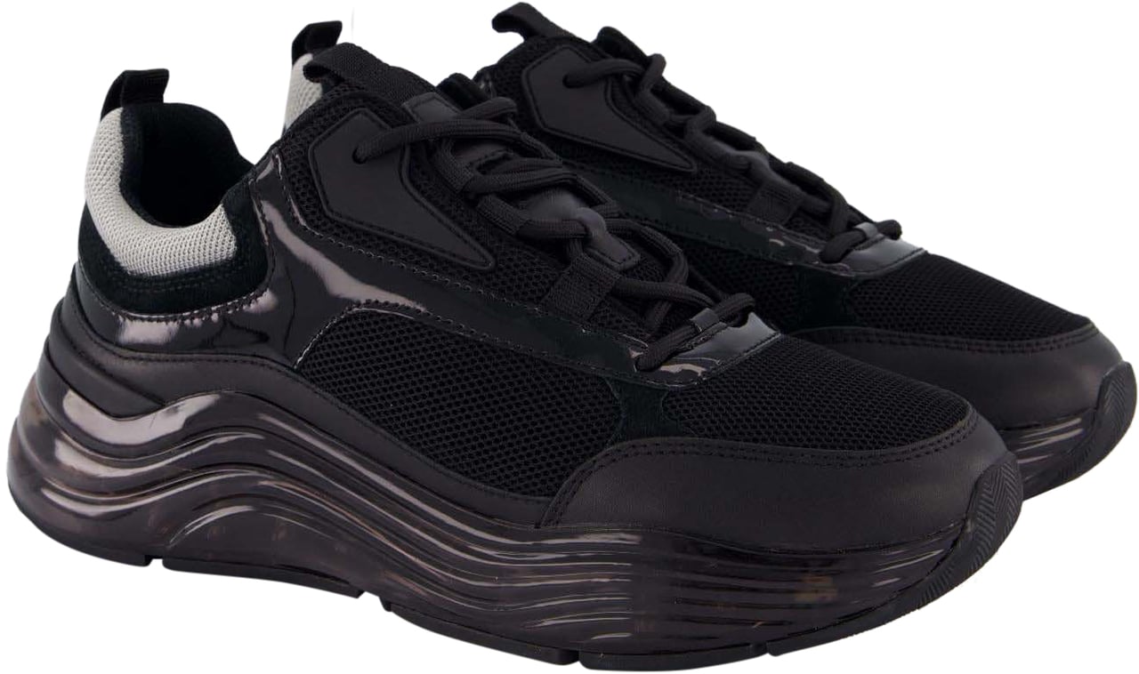 Mallet Heren Cyrus Gas Sneaker Zwart Zwart