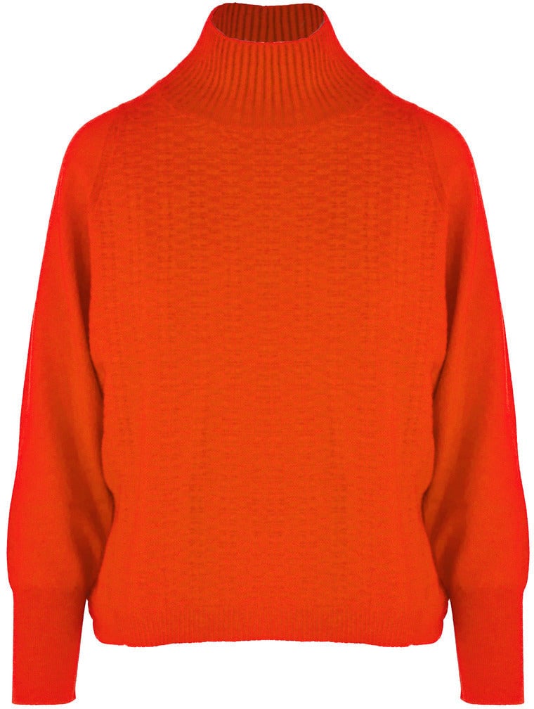 Malone Souliers Collo Alto Cashmere Brick Oranje