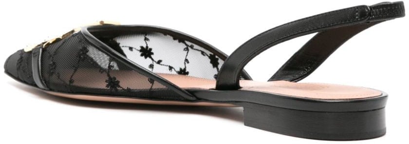 Malone Souliers Flat Shoes Black Zwart