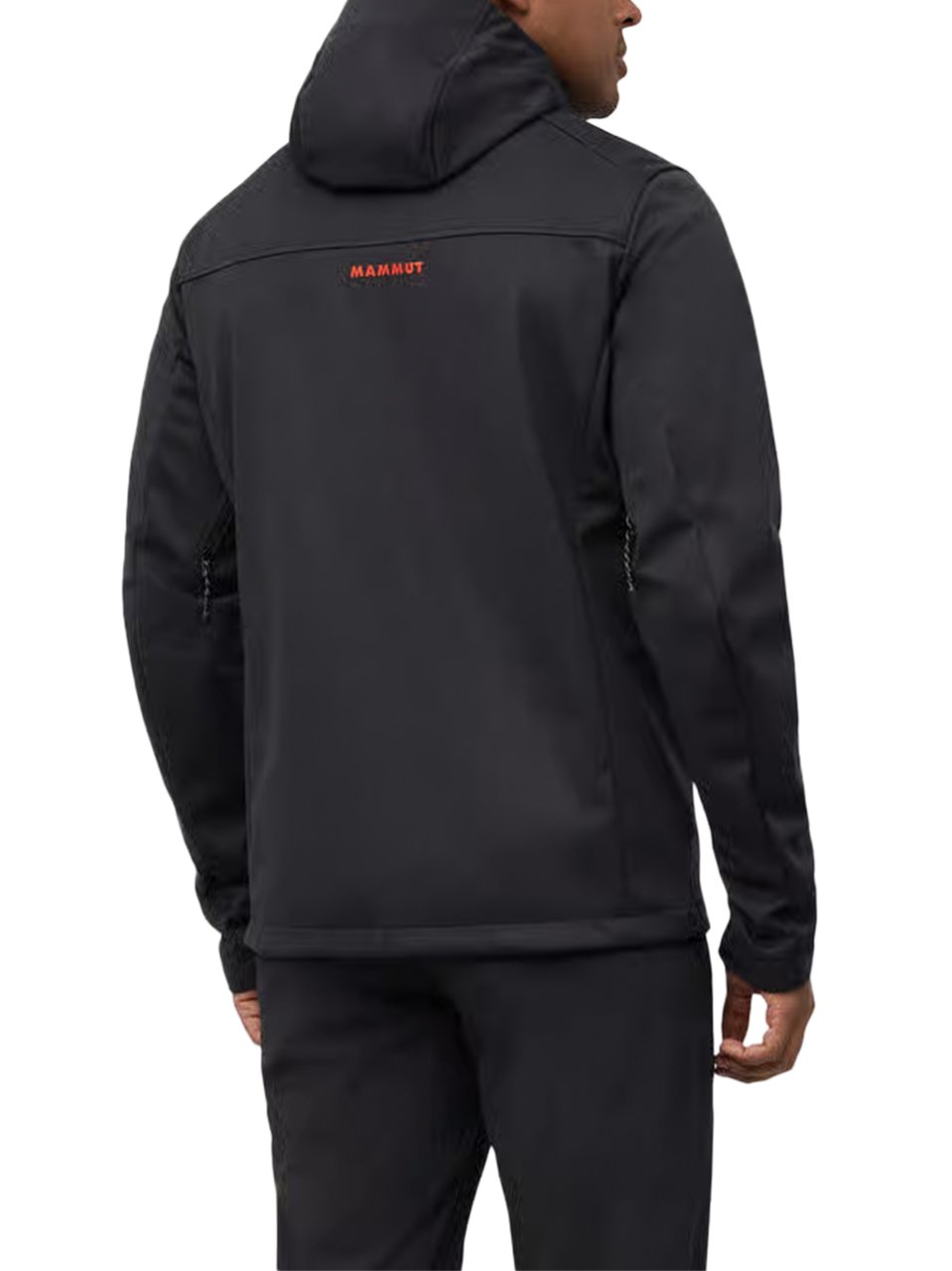 Mammut Fitted Hooded Jacket with Zippered Pockets Zwart