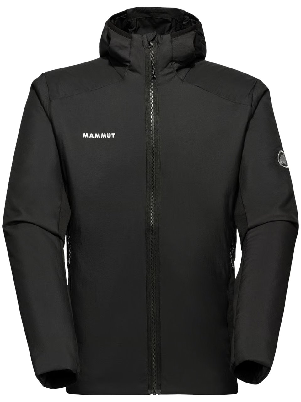 Mammut Hybrid Hooded Jacket with Tailored Fit Zwart