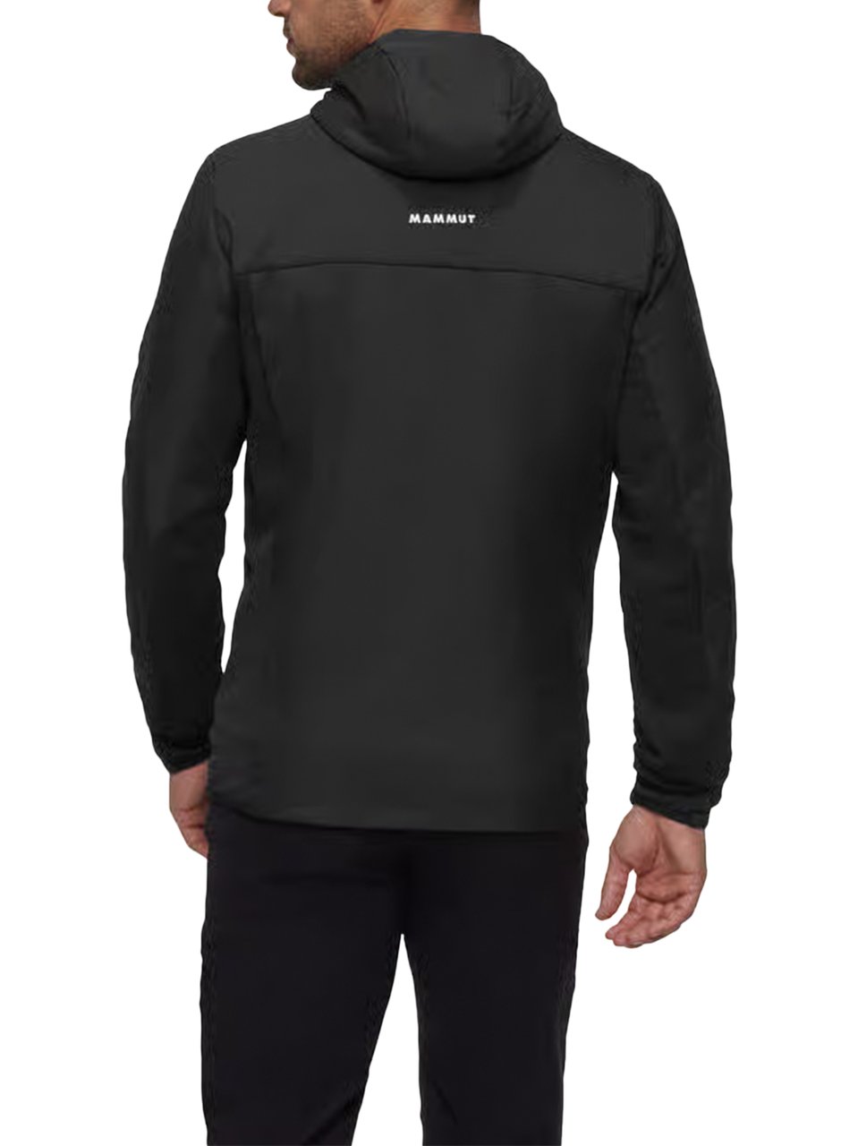 Mammut Hybrid Hooded Jacket with Tailored Fit Zwart