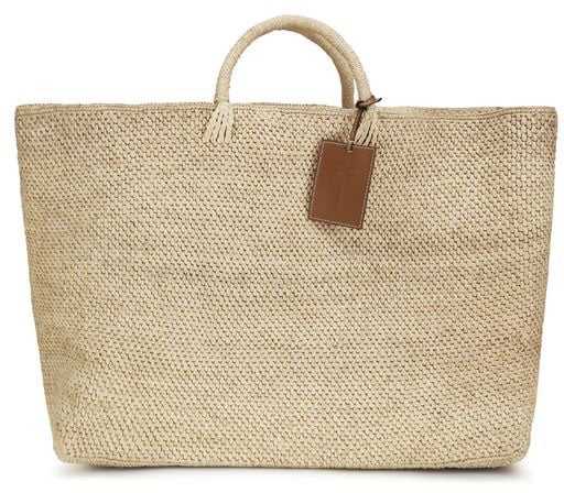 Manebi Manebi Beige Raffia Handbag Beige