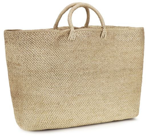 Manebi Manebi Beige Raffia Handbag Beige
