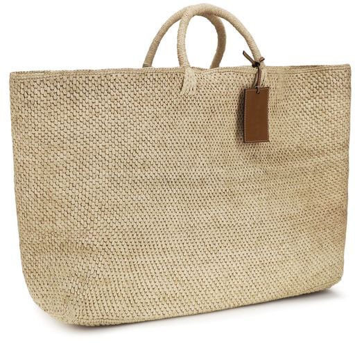 Manebi Manebi Beige Raffia Handbag Beige