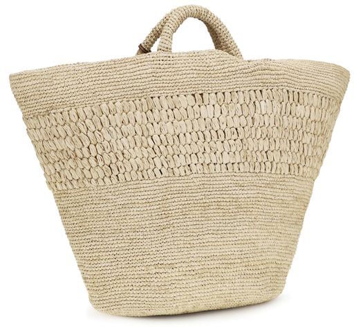 Manebi Manebi Beige Raffia Handbag Beige