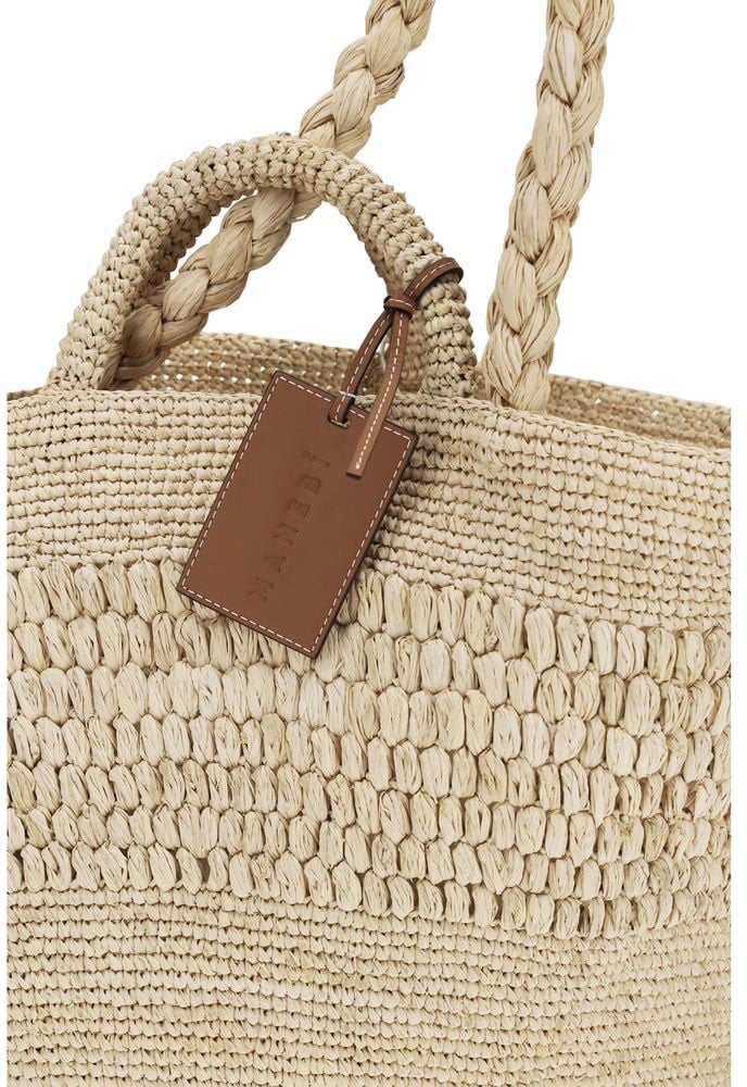 Manebi Manebi Beige Raffia Handbag Beige