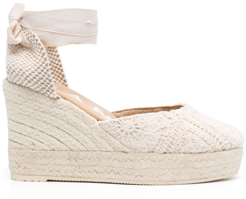 Manebi Flat Shoes White Wit