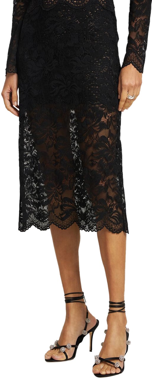 Manolo Blahnik Elegant sandal with high black heel Zwart