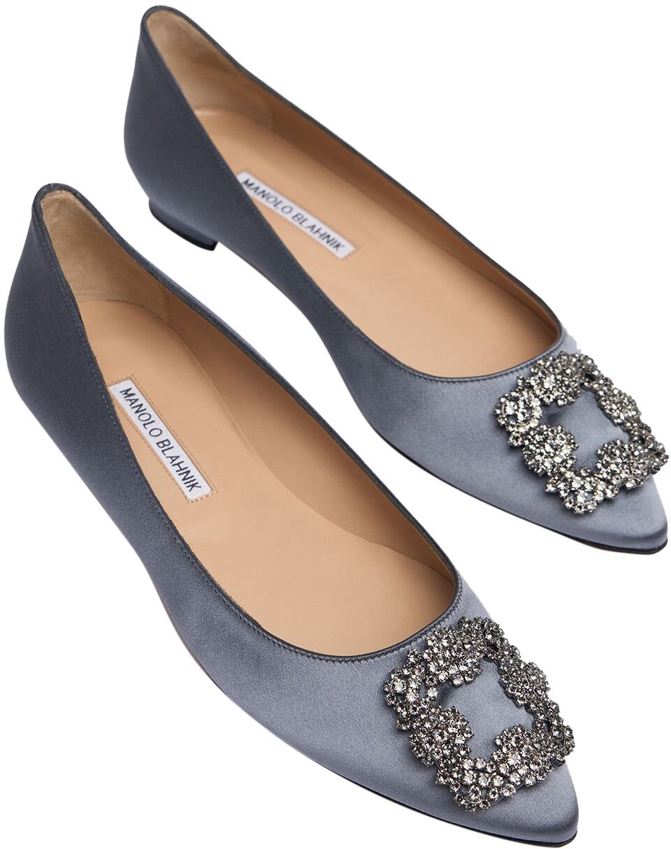 Manolo Blahnik Elegant ballerina Grijs