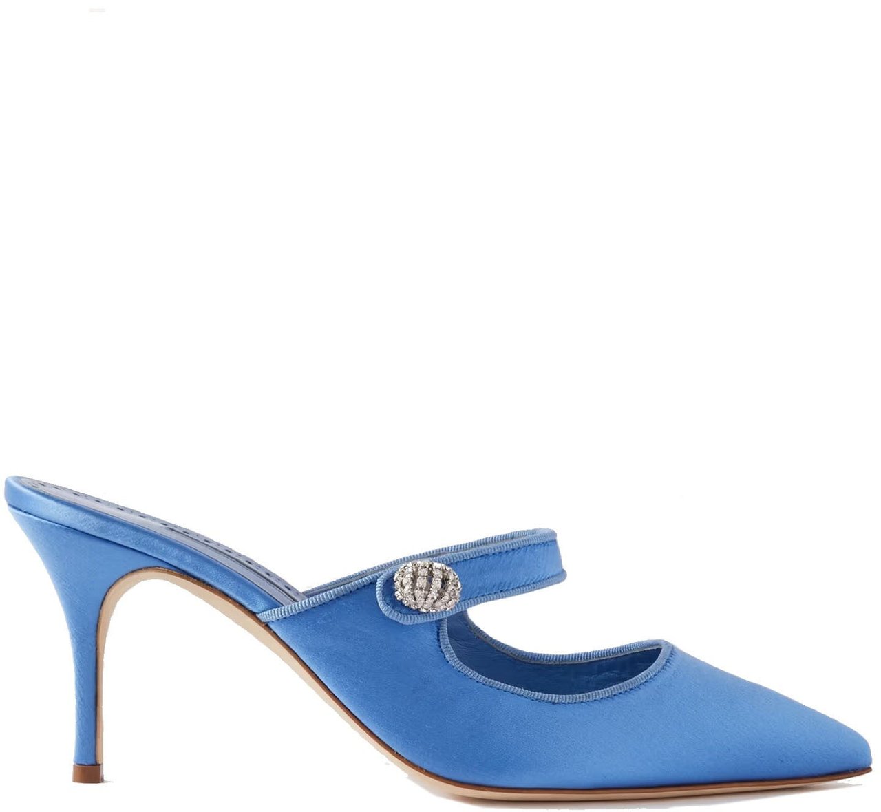 Manolo Blahnik Manolo Blahnik Camparimu Jewel 070 Mules Blauw