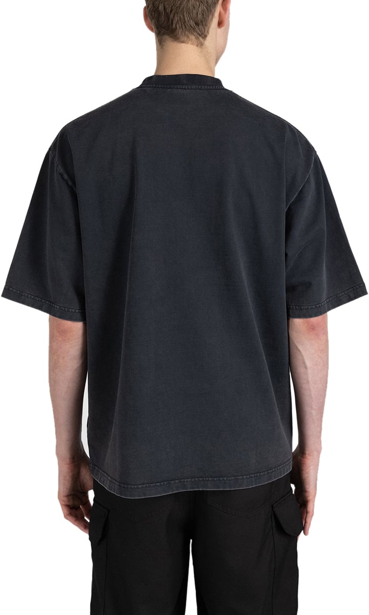 Mansour Paris College T-shirt Vintage Black Zwart