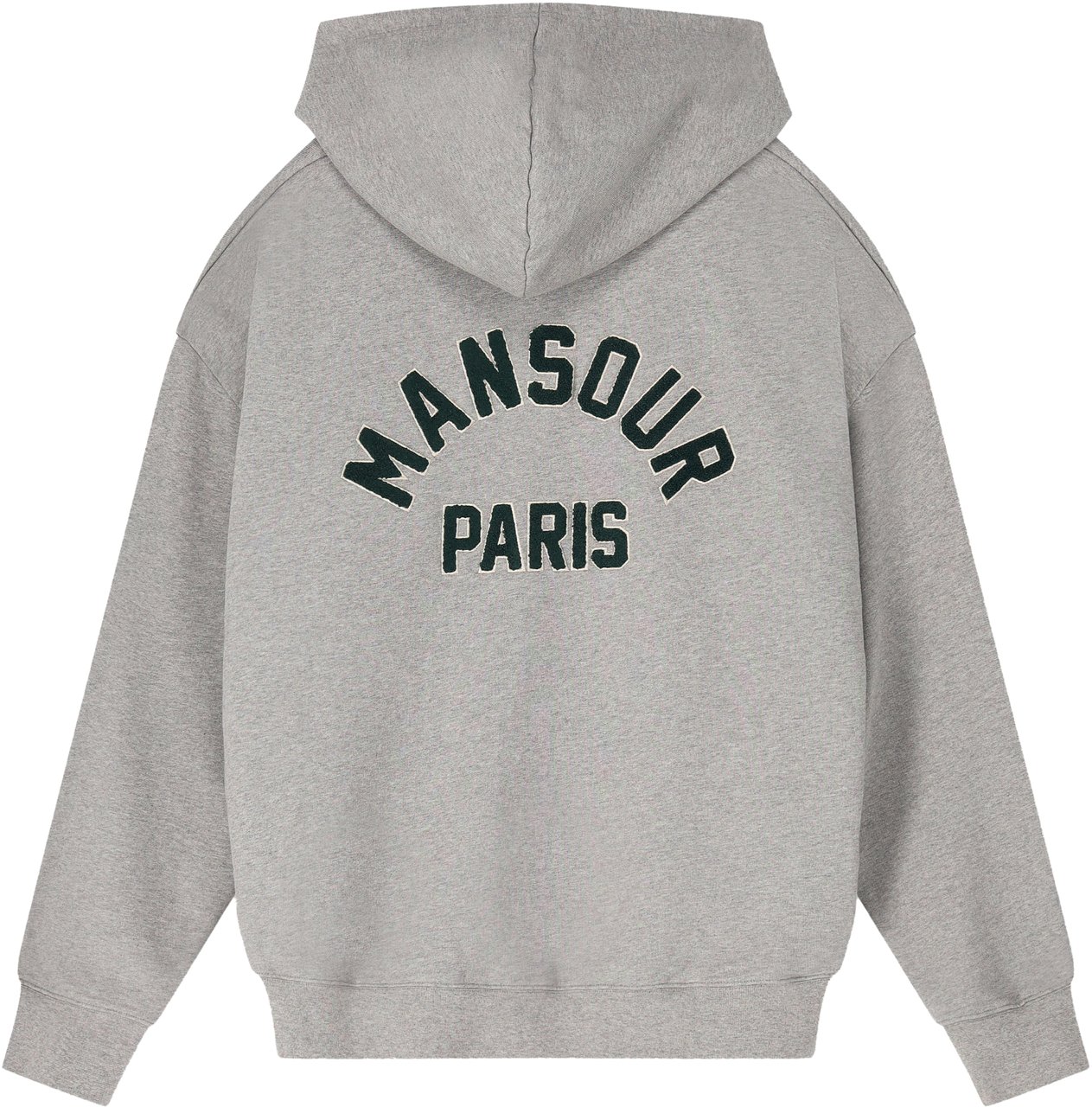 Mansour Basketball College Zip Hoodie Grijs