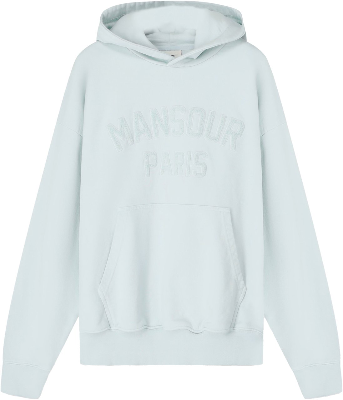Mansour Paris College Hoodie Misty Blue Blauw