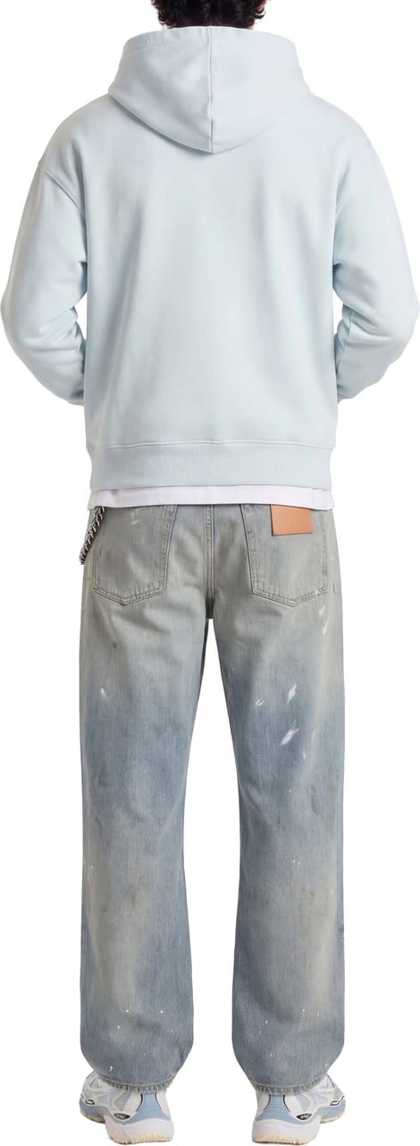 Mansour Paris College Hoodie Misty Blue Blauw