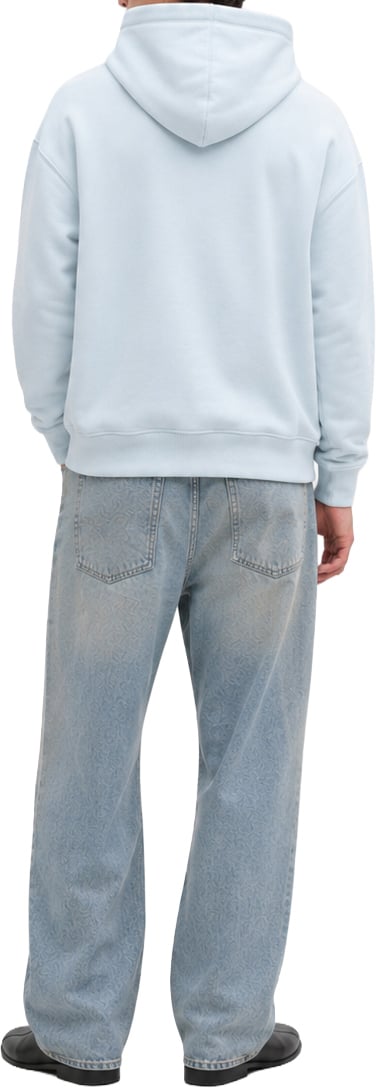 Mansour Paris College Hoodie Misty Blue Blauw