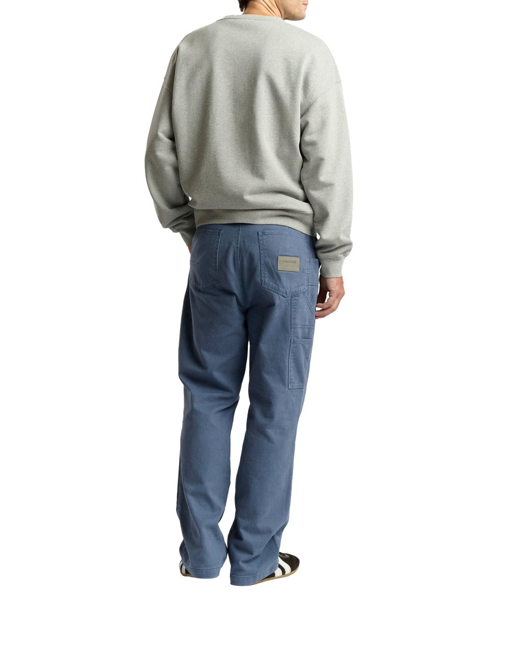 Mansour Paris College Sweater Heather Grey Grijs