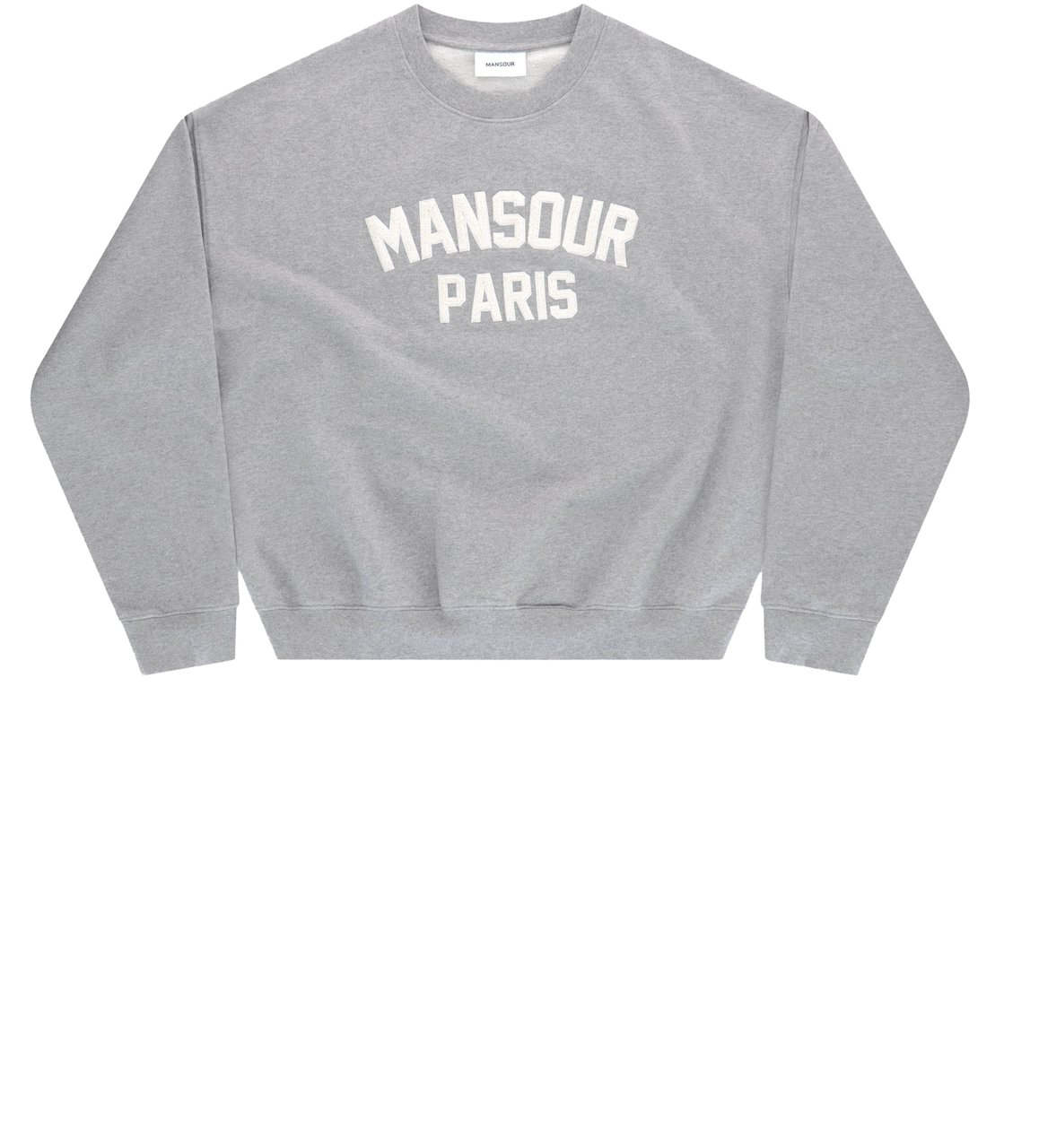 Mansour Paris College Sweater Heather Grey Grijs