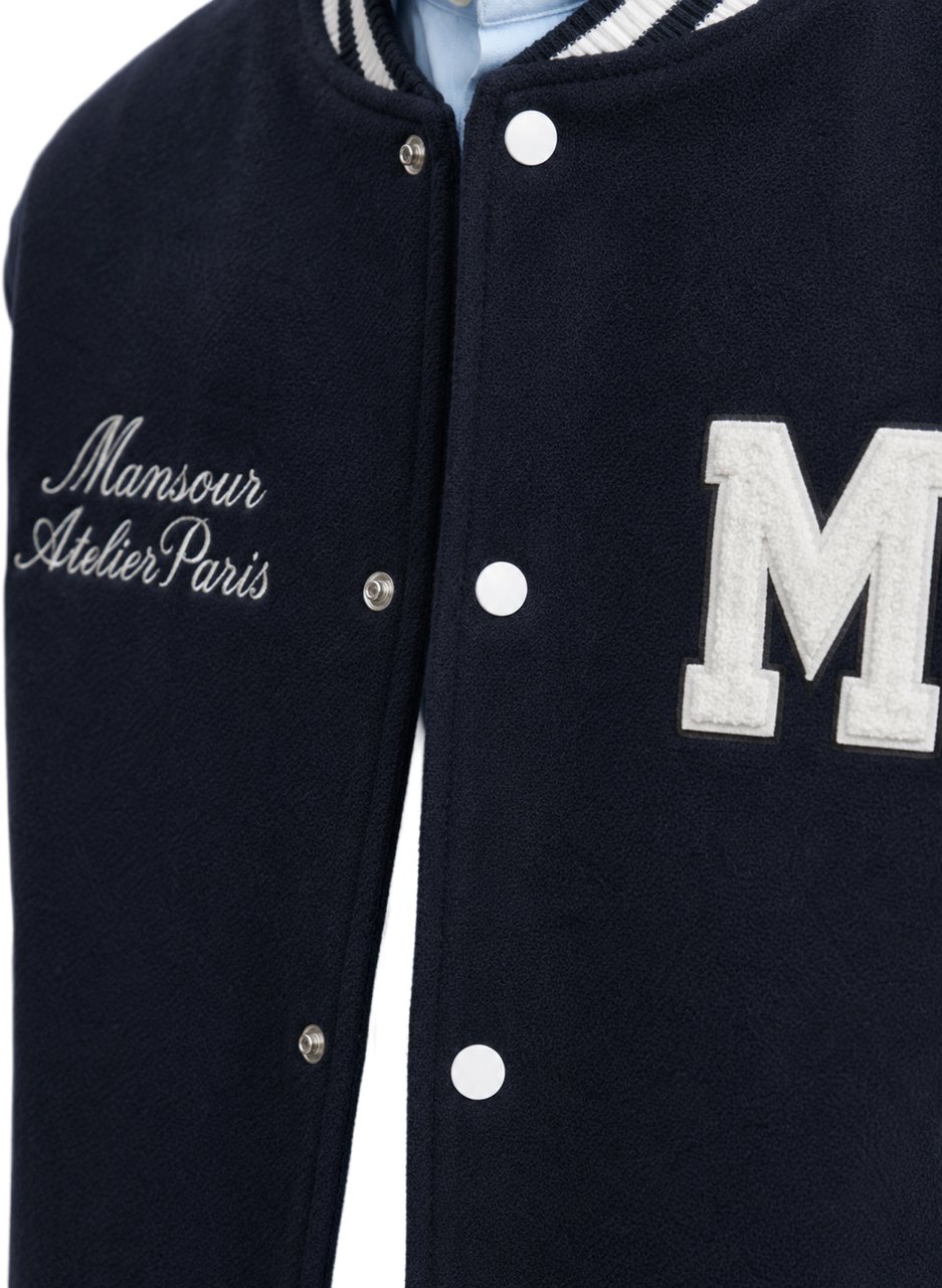 Mansour College Varsity Jacket Navy Blauw