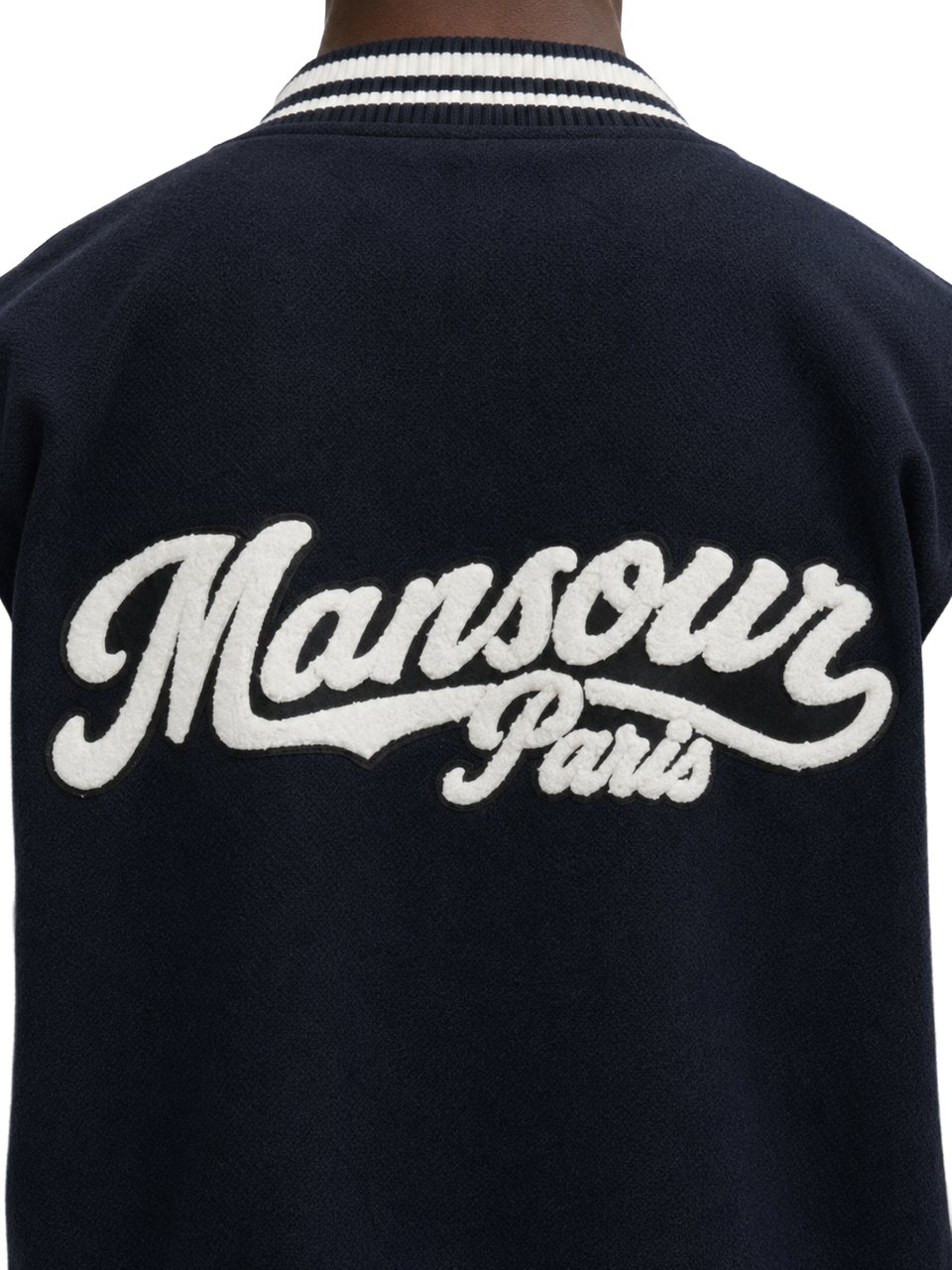 Mansour College Varsity Jacket Navy Blauw