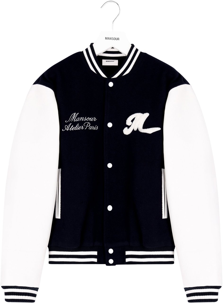 Mansour College Varsity Jacket Navy Blauw