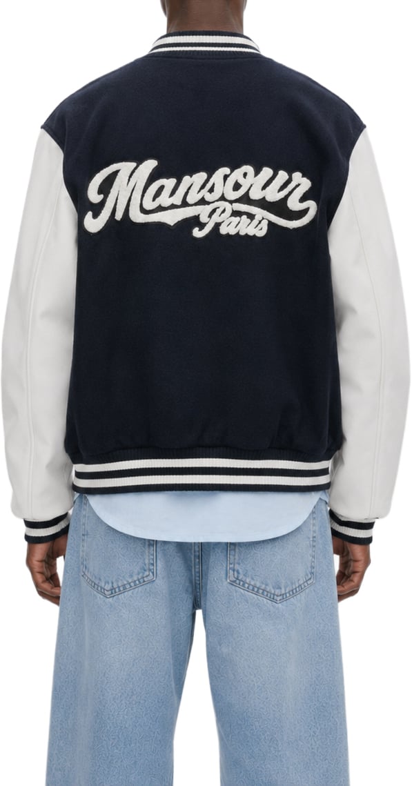 Mansour College Varsity Jacket Navy Blauw