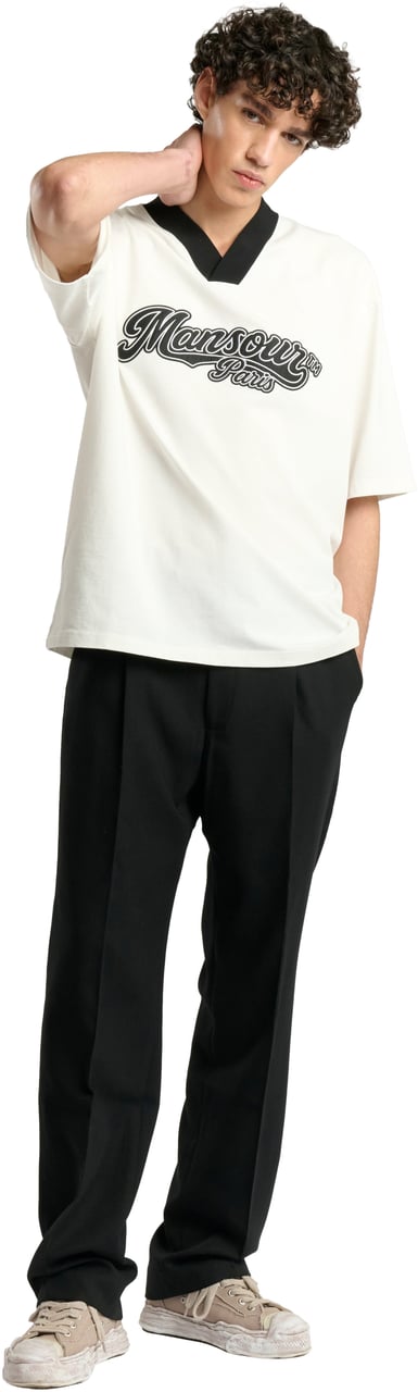 Mansour Baseball Jersey White Wit