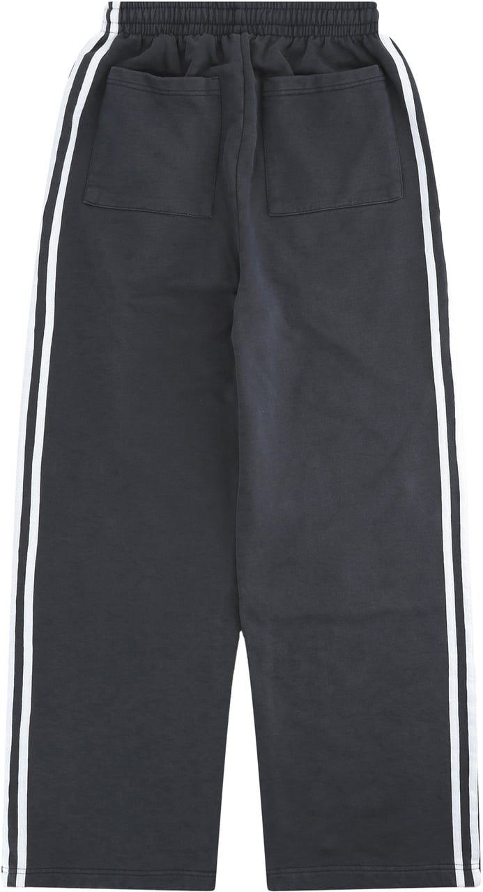 Mansour Striped Track Pants Washed Grey Grijs