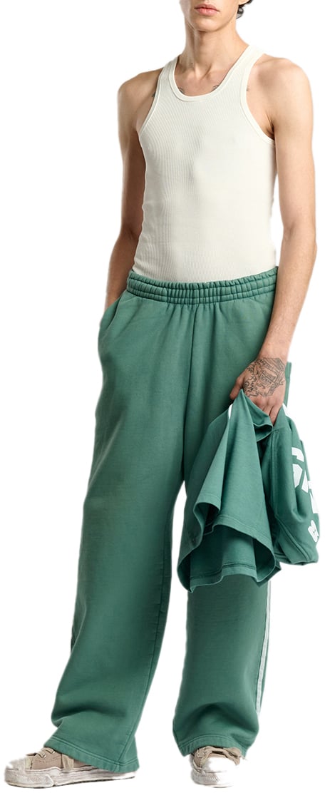 Mansour Striped Track Pants Sea Pine Groen