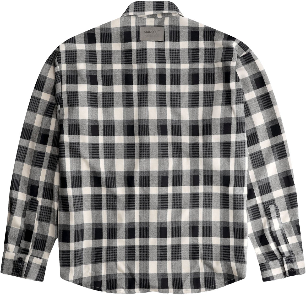 Mansour Checkered Overshirt Navy Blauw