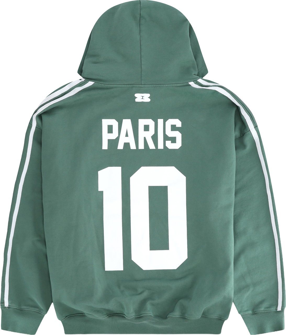 Mansour Striped Hoodie Sea Pine Groen