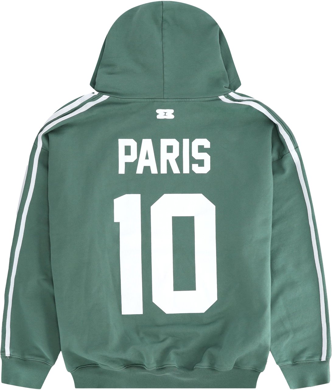 Mansour Striped Hoodie Sea Pine Groen