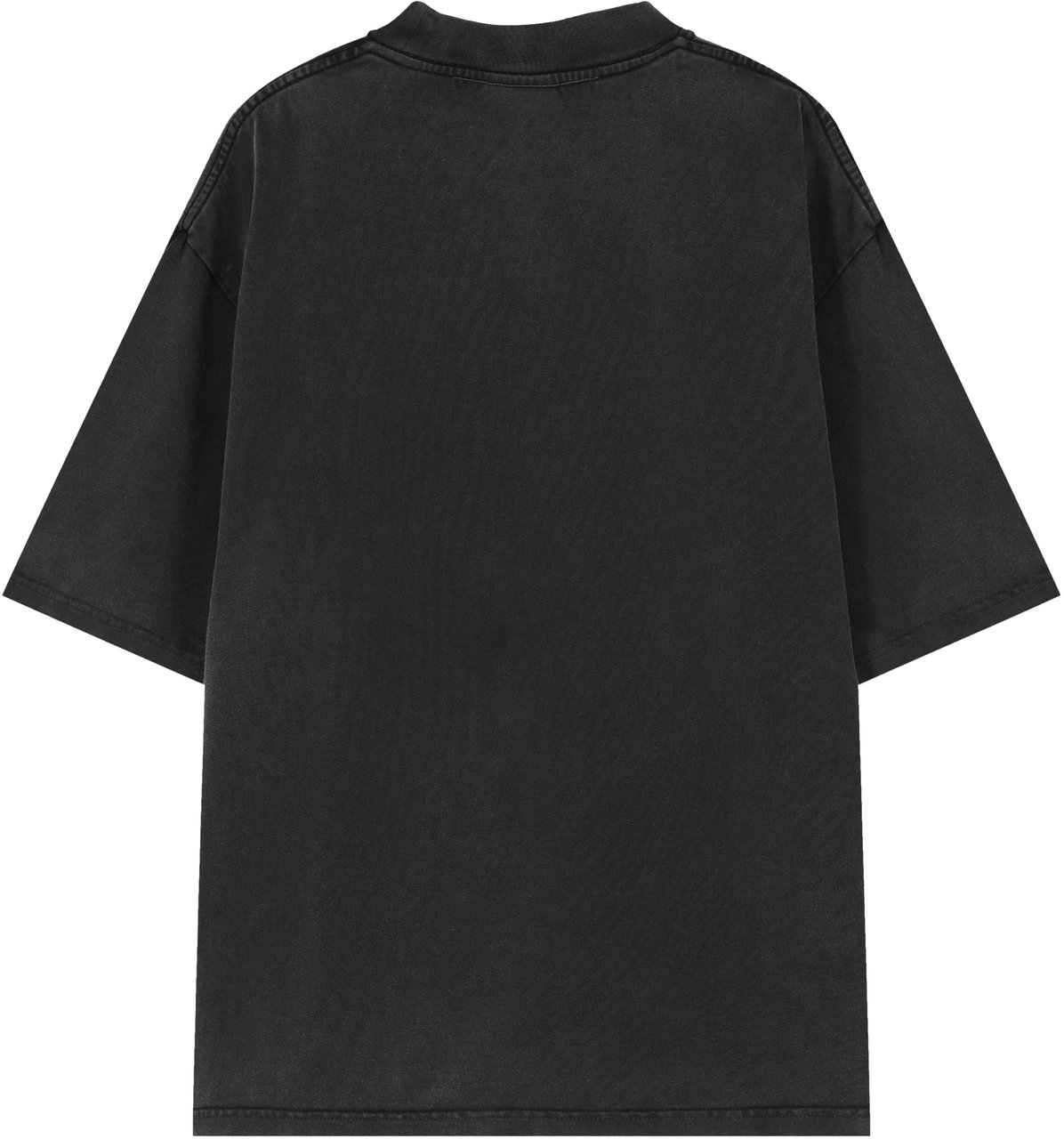 Mansour M Patch T-shirt Black Zwart